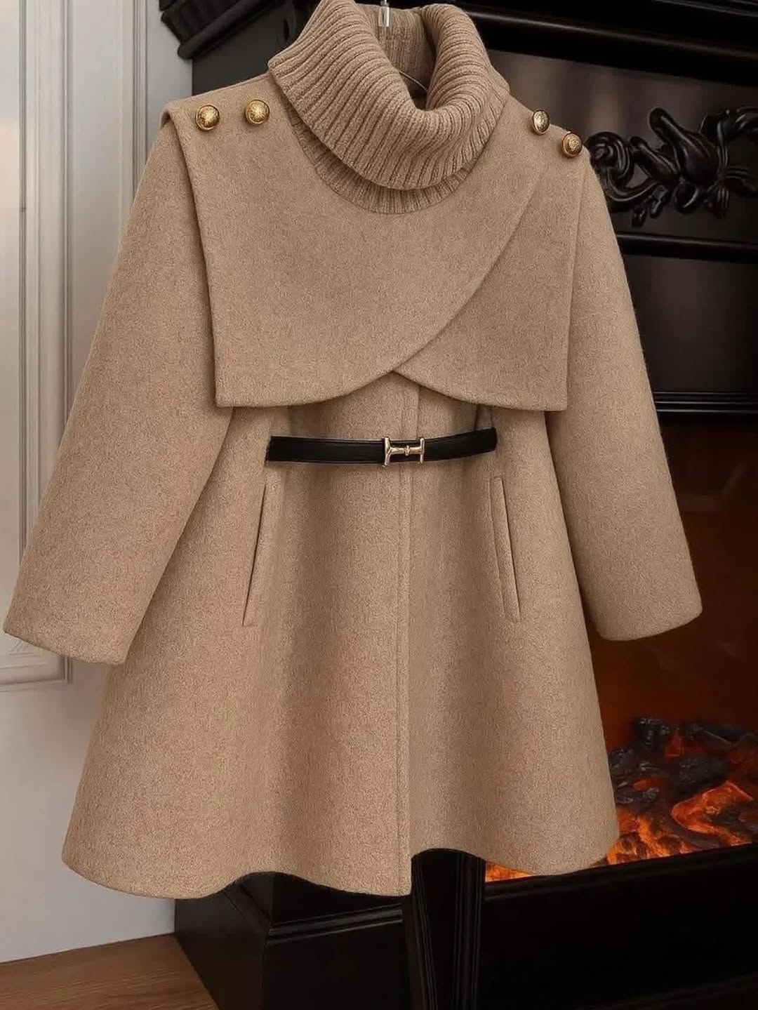 معطف شتوي أنيق للبنات – دافئ وفخم من 2 إلى 10 سنة