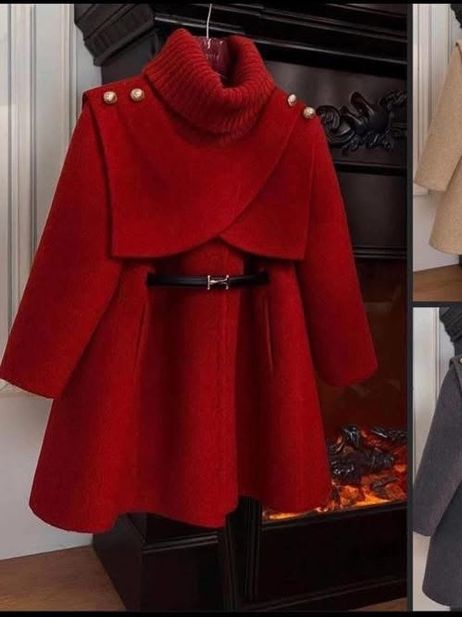 معطف شتوي أنيق للبنات – دافئ وفخم من 2 إلى 10 سنة